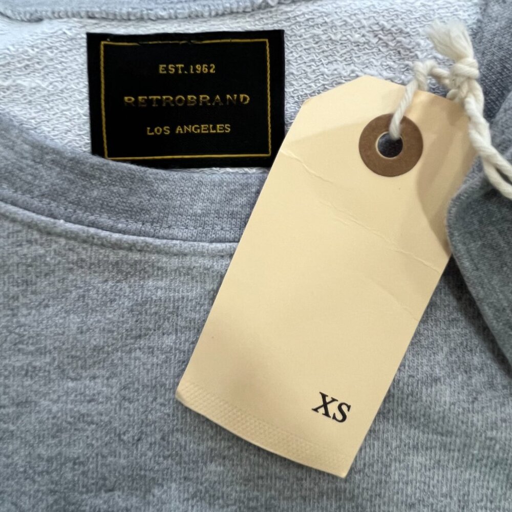 Original Retro Brand New York City Pullover, XS, Heather Grey, NWT - Picture 5 of 6